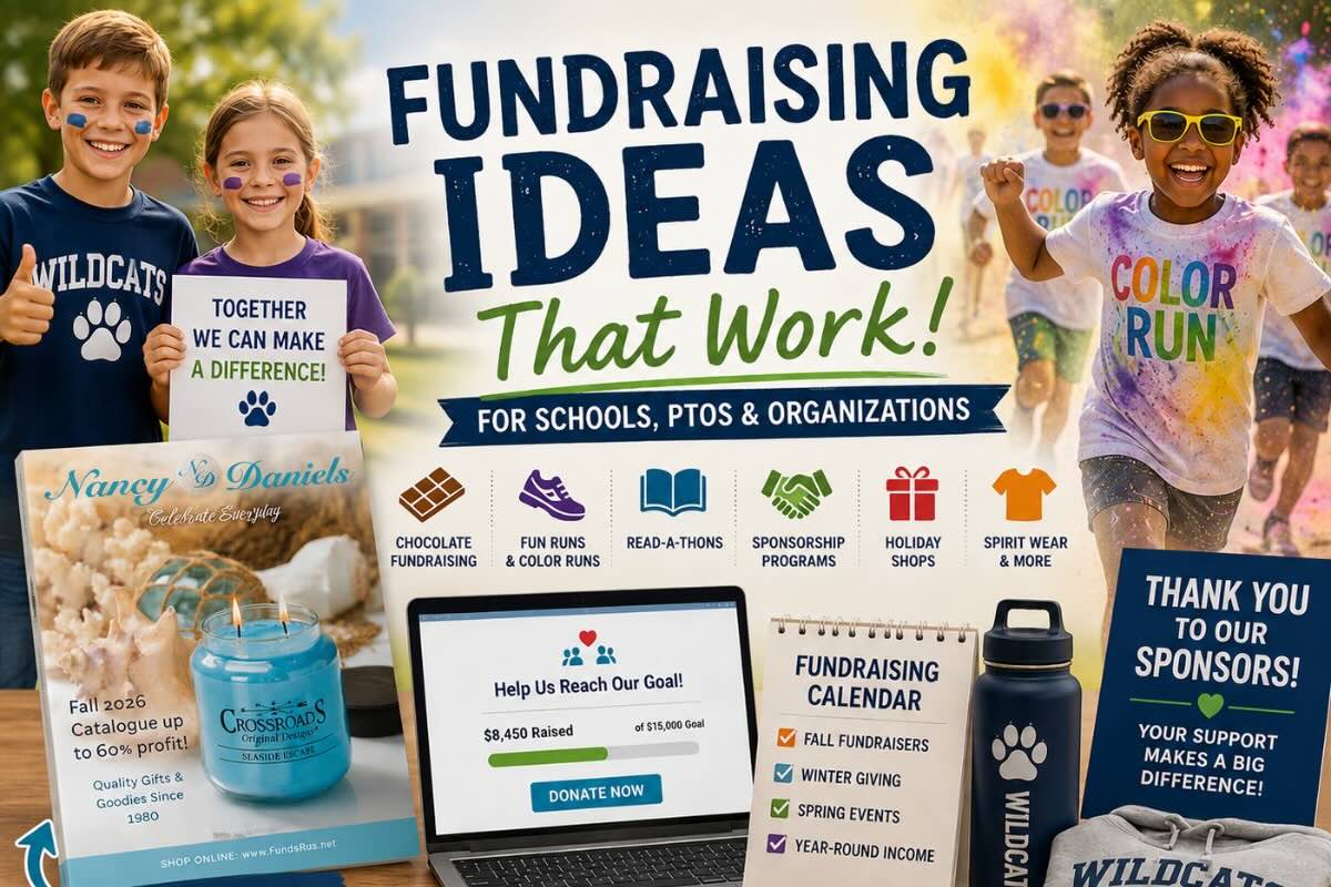 School fundraising ideas that work in 2026, including chocolate sales, read-a-thons, color runs, and sponsorship programs